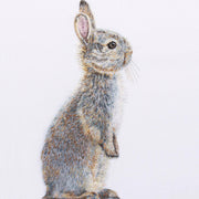 Hand embroidered one of a kind bunny rabbit