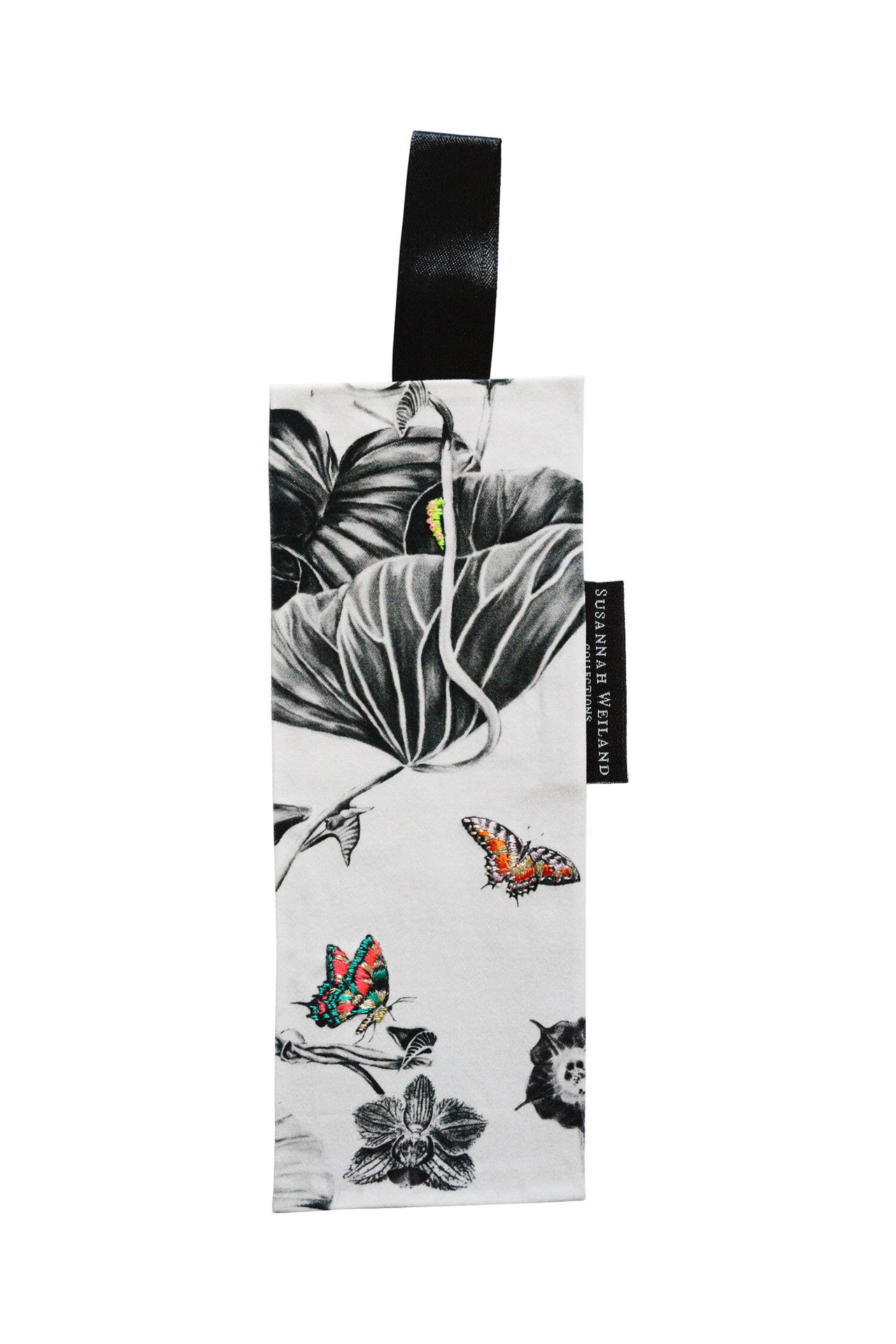 Gold & Green Butterfly Embroidered Bookmark