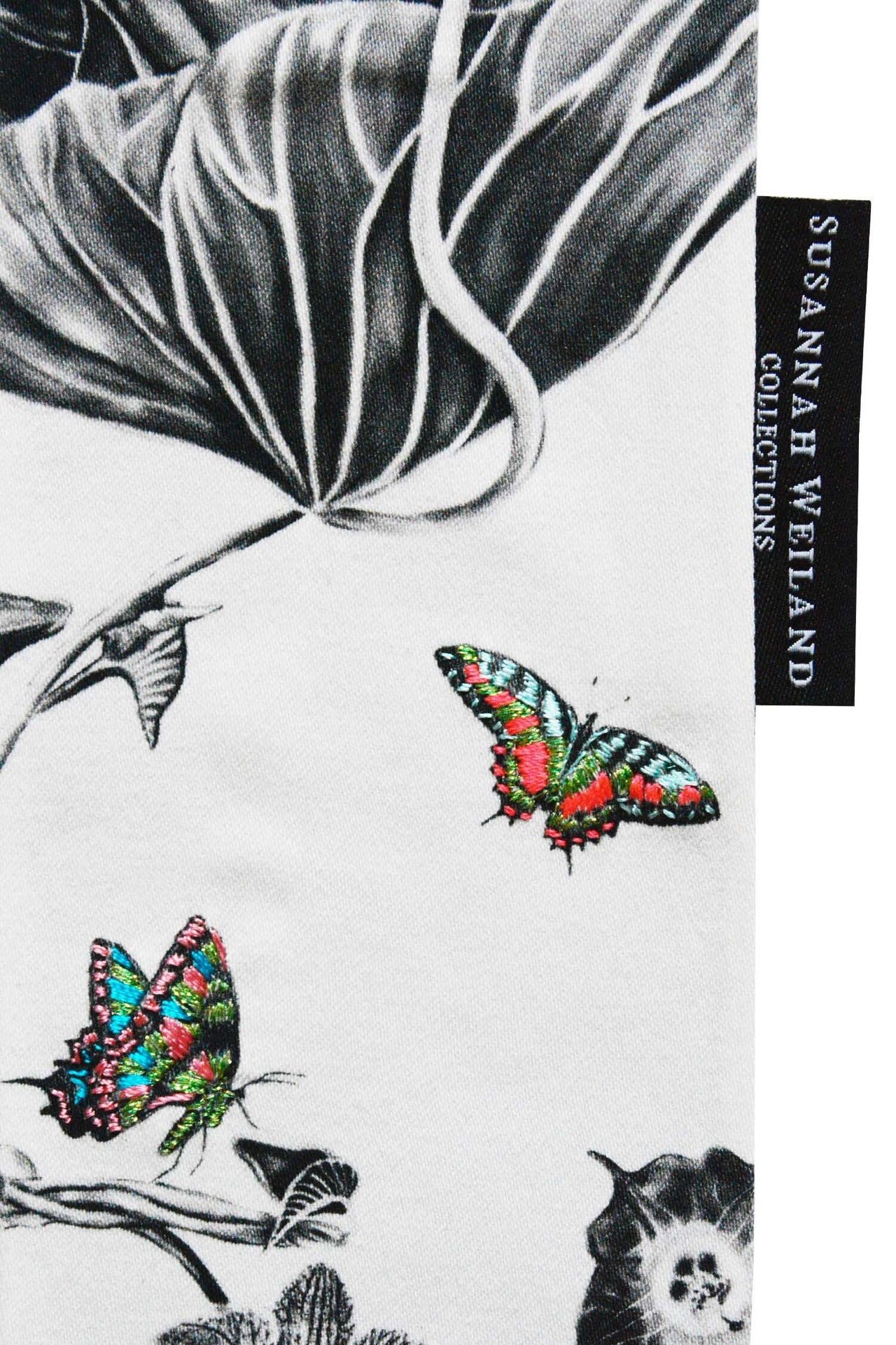 Green & Blue Butterfly Embroidered Bookmark