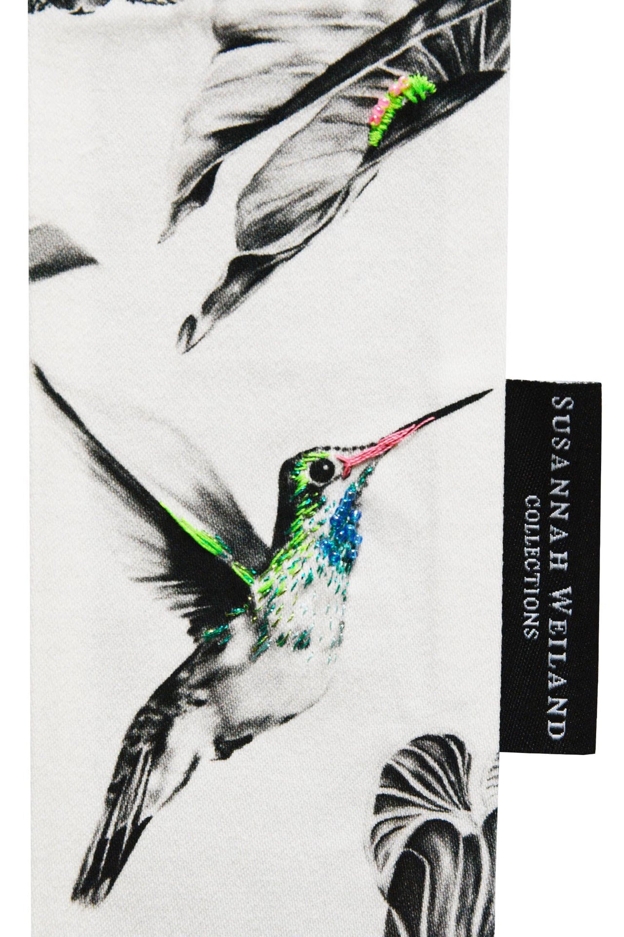 Hopkin Hummingbird Embroidered Bookmark