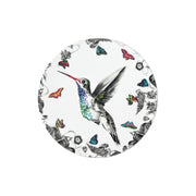 White hummingbird coaster