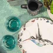 Hummingbird Bone Chine Plate in table setting