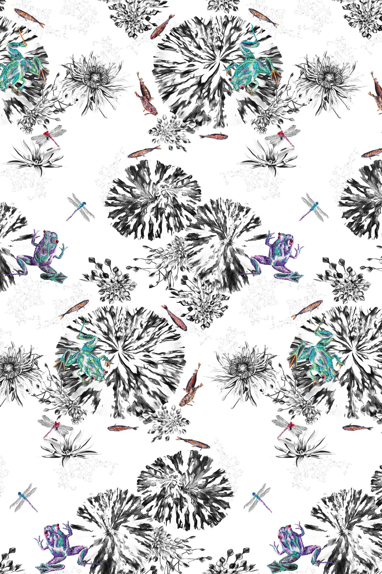 Multi frogs wallpaper.