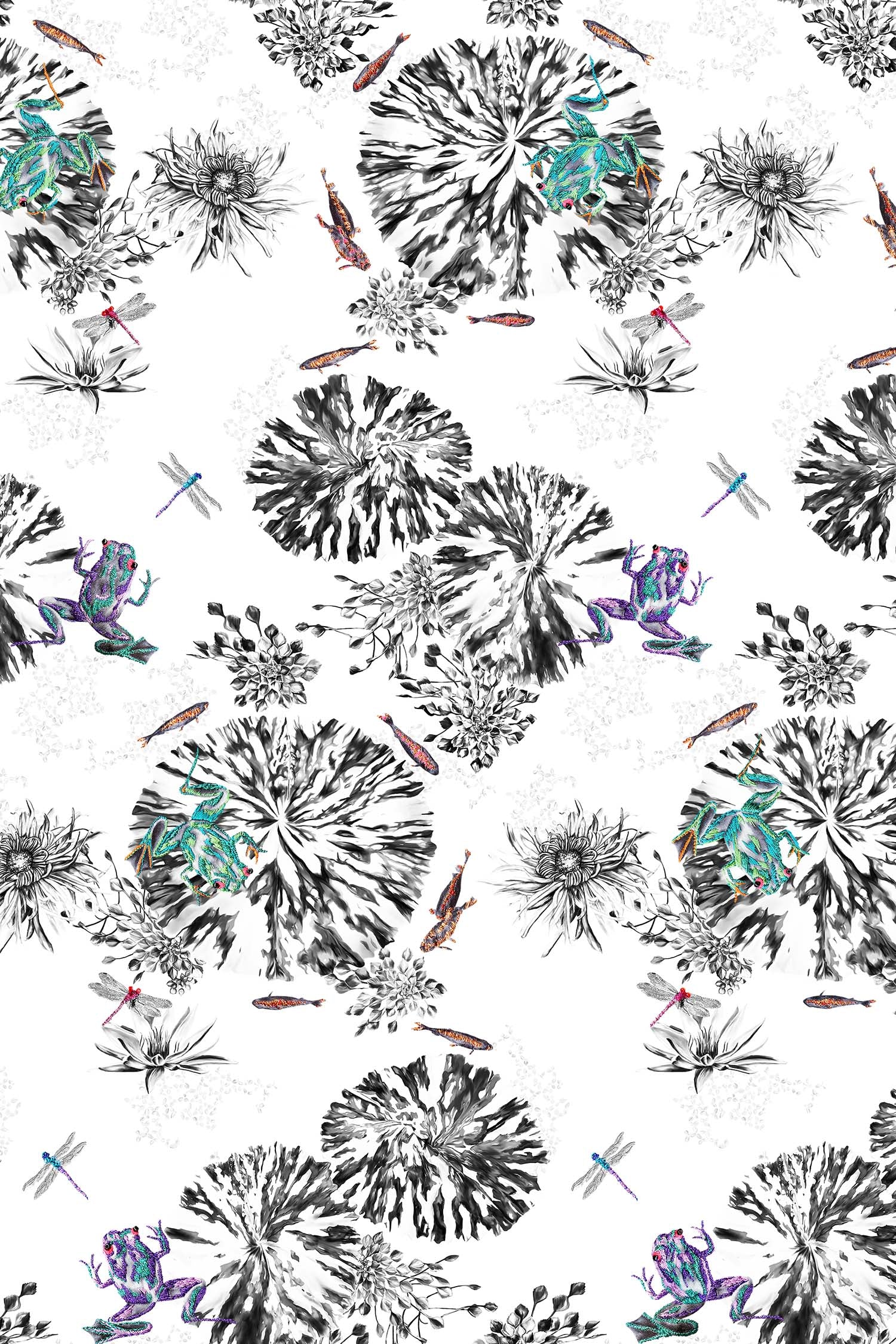 Multi frogs wallpaper.