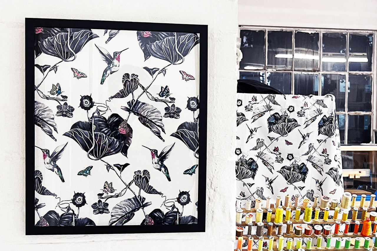 Hummingbird artwork at Cockpit Studios.