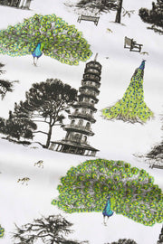 Green kew peacock fabric.