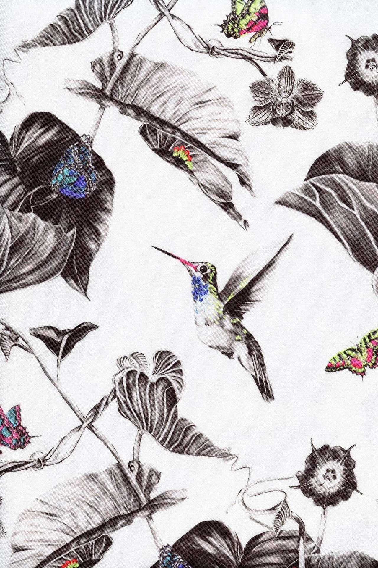 Multi Hummingbirds Fabric
