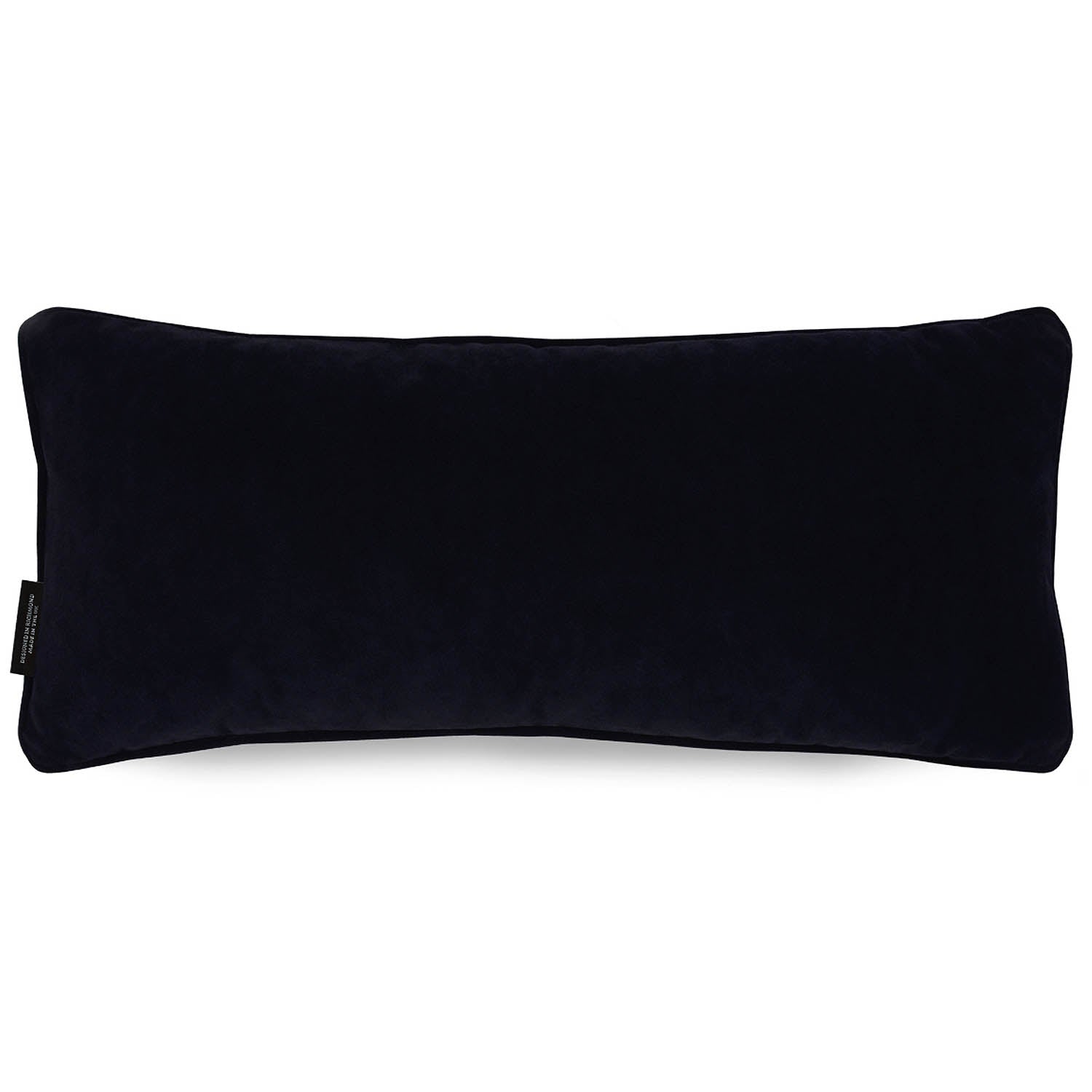 Black velvet cushion back