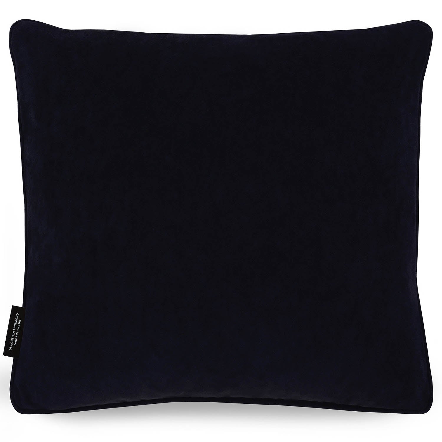 Black velvet cushion back