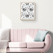 Pink hummingbird limited edition print in frame on wall