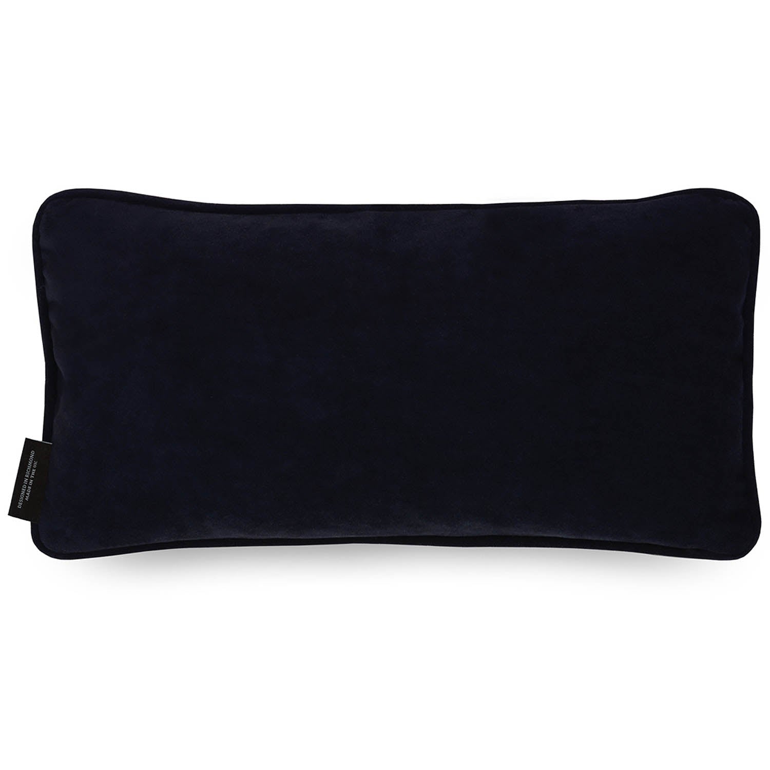 Black velvet cushion back