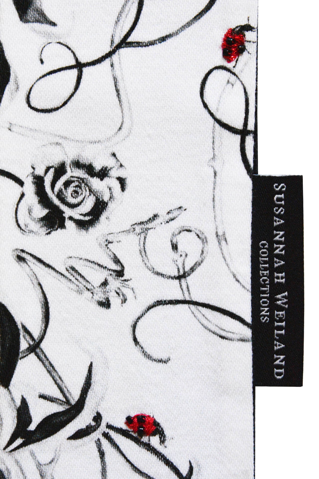 Entangled Chrysanthemums Embroidered Bookmark