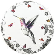 White hummingbird placemat