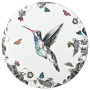 White hummingbird placemat