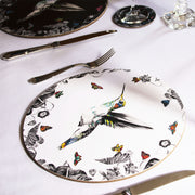 White hummingbird placemat on the table