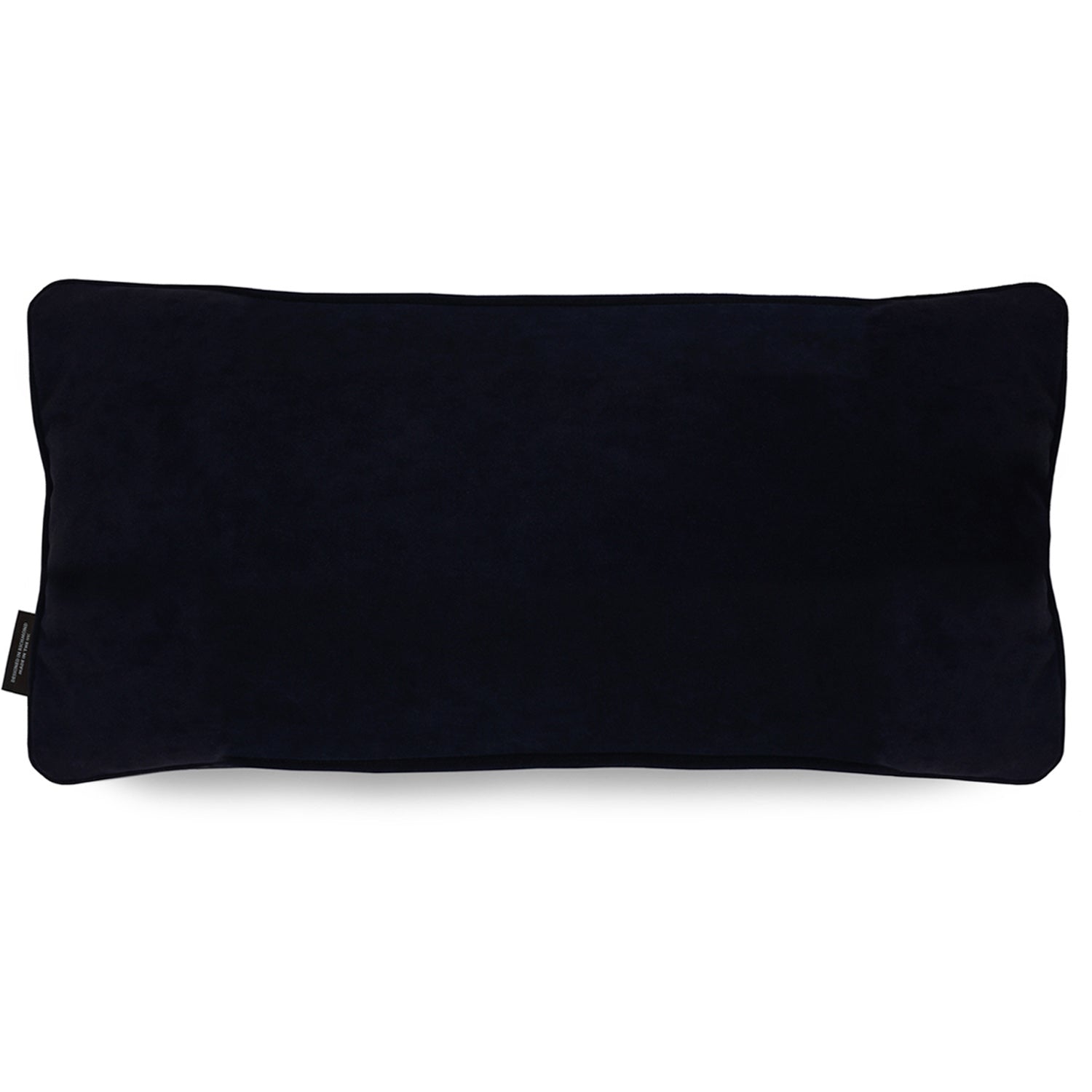 Black velvet cushion back