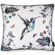 Hummingbird Hand Embroidered Cushion