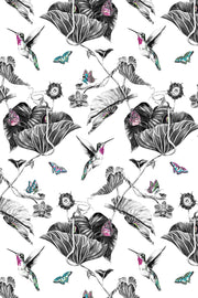 Pink hummingbird wallpaper.