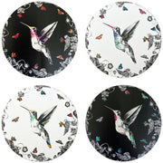Black and White set of hummingbird placemats